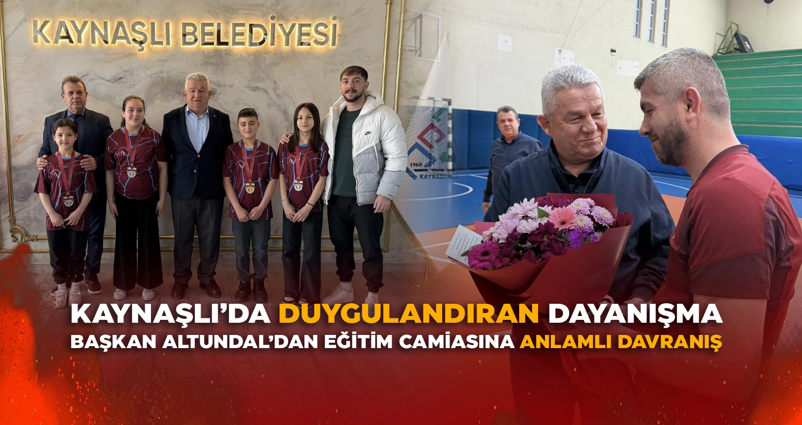 BAŞKAN ALTUNDAL&rsquo;DAN EĞİTİM CAMİASINA ANLAMLI DAVRANIŞ