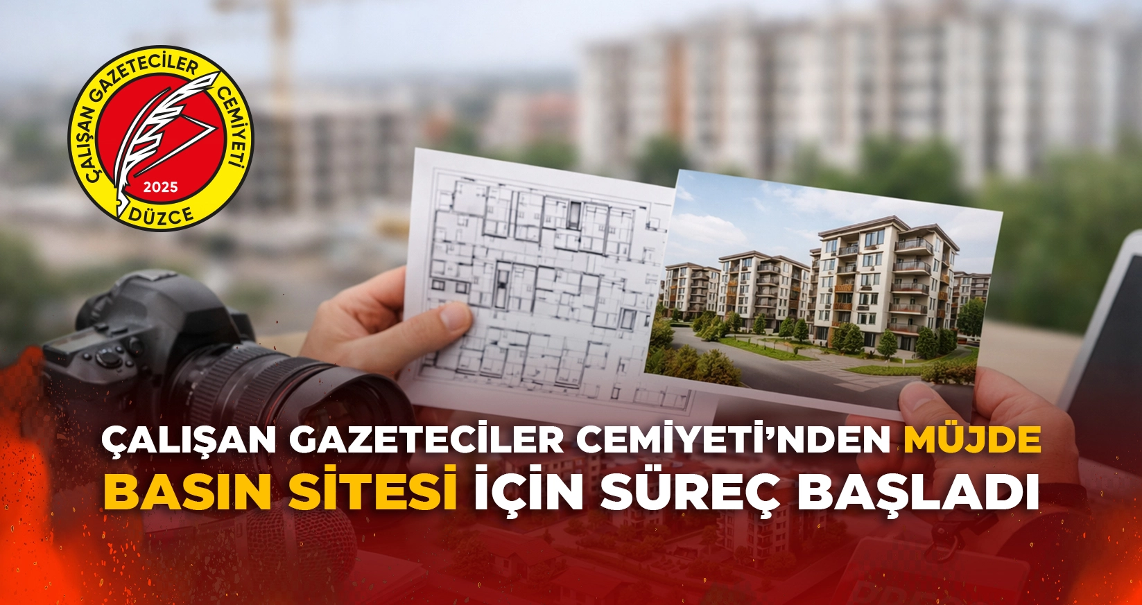 D&Uuml;ZCE &Ccedil;ALIŞAN GAZETECİLER CEMİYETİ'NDEN M&Uuml;JDE: BASIN SİTESİ İ&Ccedil;İN S&Uuml;RE&Ccedil; BAŞLADI