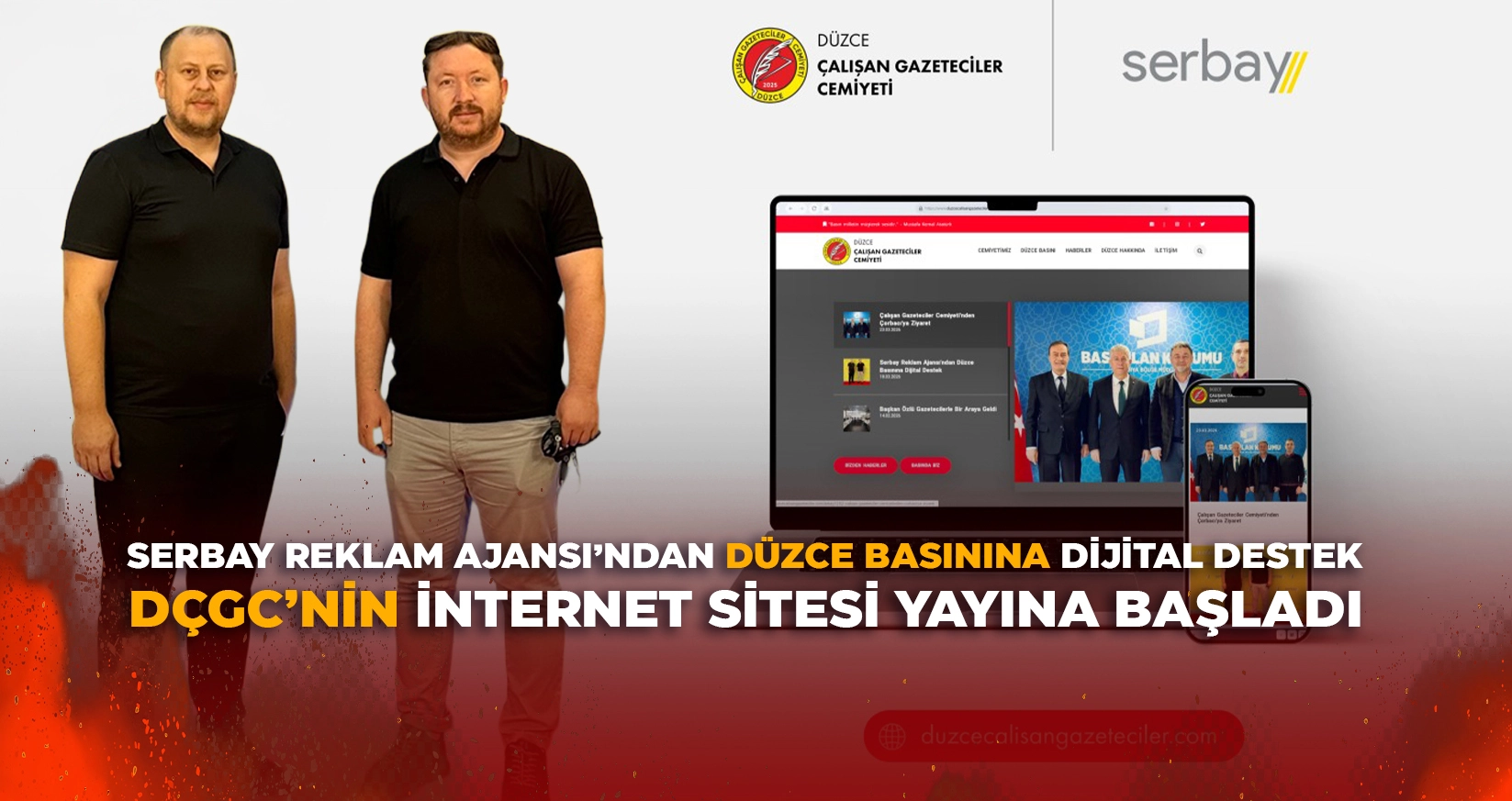 D&Uuml;ZCE &Ccedil;ALIŞAN GAZETECİLER CEMİYETİ'NİN İNTERNET SİTESİ YAYINA BAŞLADI