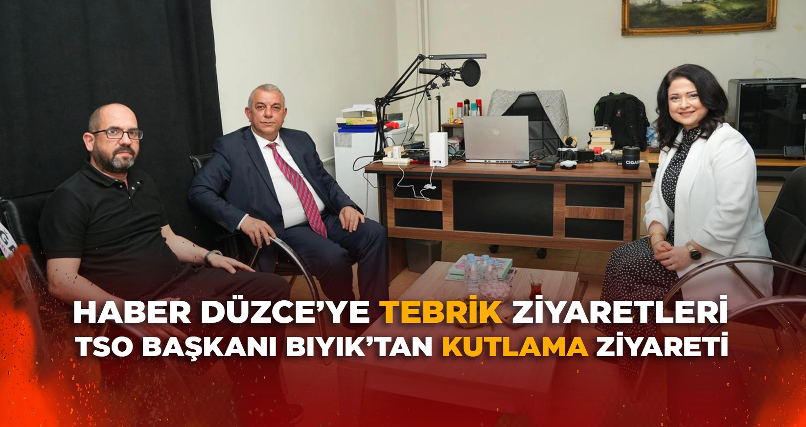 D&Uuml;ZCE TSO BAŞKANI BIYIK&rsquo;TAN KUTLAMA ZİYARETİ