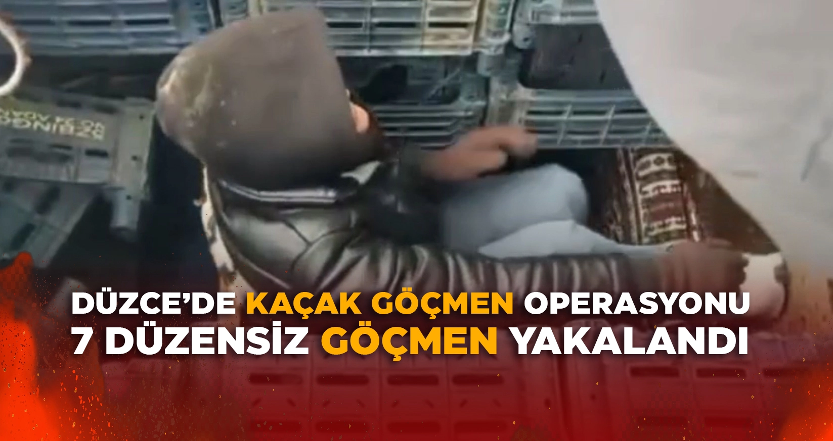 D&Uuml;ZCE'DE 7 D&Uuml;ZENSİZ G&Ouml;&Ccedil;MEN YAKALANDI