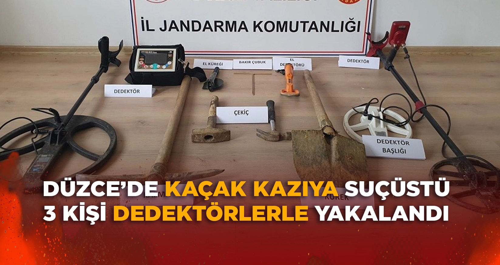 D&Uuml;ZCE&rsquo;DE KA&Ccedil;AK KAZIYA SU&Ccedil;&Uuml;ST&Uuml;: 3 KİŞİ DEDEKT&Ouml;RLERLE YAKALANDI