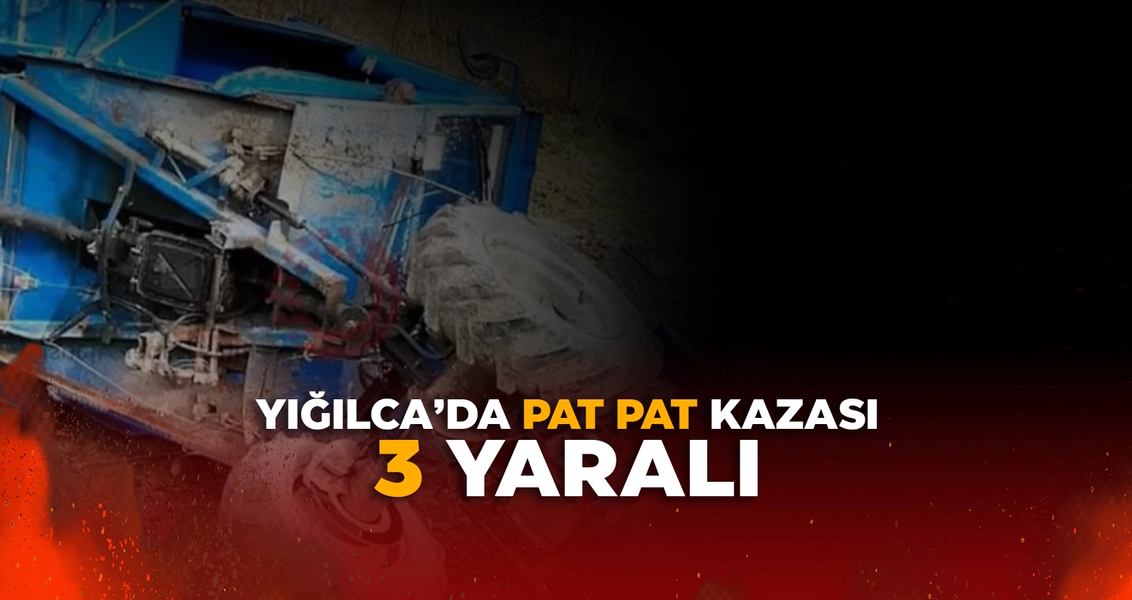 D&Uuml;ZCE'NİN YIĞILCA İL&Ccedil;ESİNDE PAT PAT KAZASI