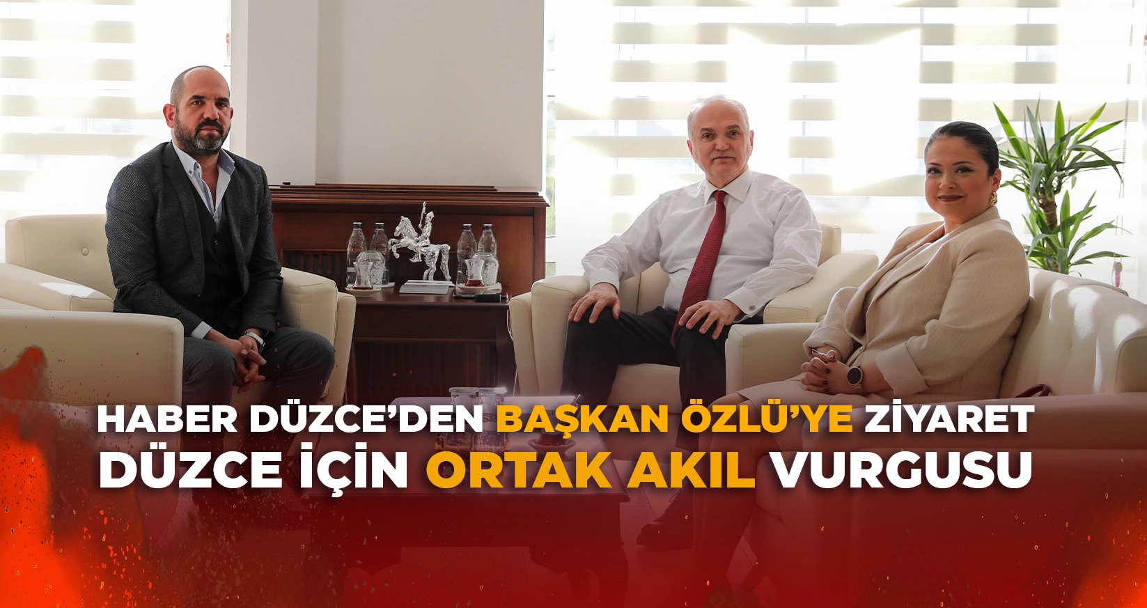 HABER D&Uuml;ZCE&rsquo;DEN BAŞKAN &Ouml;ZL&Uuml;&rsquo;YE ZİYARET
