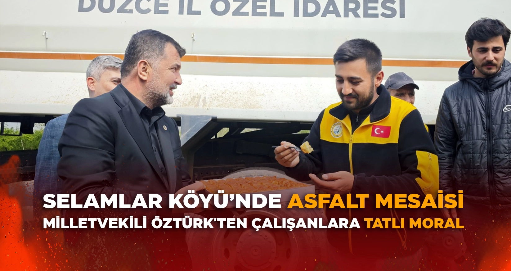 MİLLETVEKİLİ &Ouml;ZT&Uuml;RK'TEN &Ccedil;ALIŞANLARA TATLI MORAL