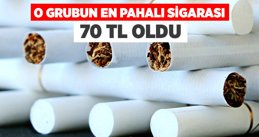 O Grubun En Pahalı Sigarası 70 TL Oldu