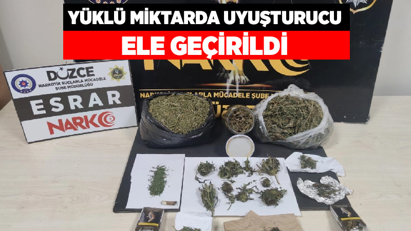 Yüklü Miktarda Uyuşturucu Ele Geçirildi