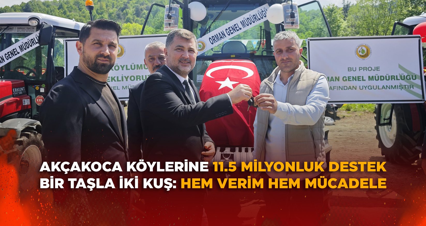 AKÇAKOCA KÖYLERİNE 11.5 MİLYONLUK DESTEK