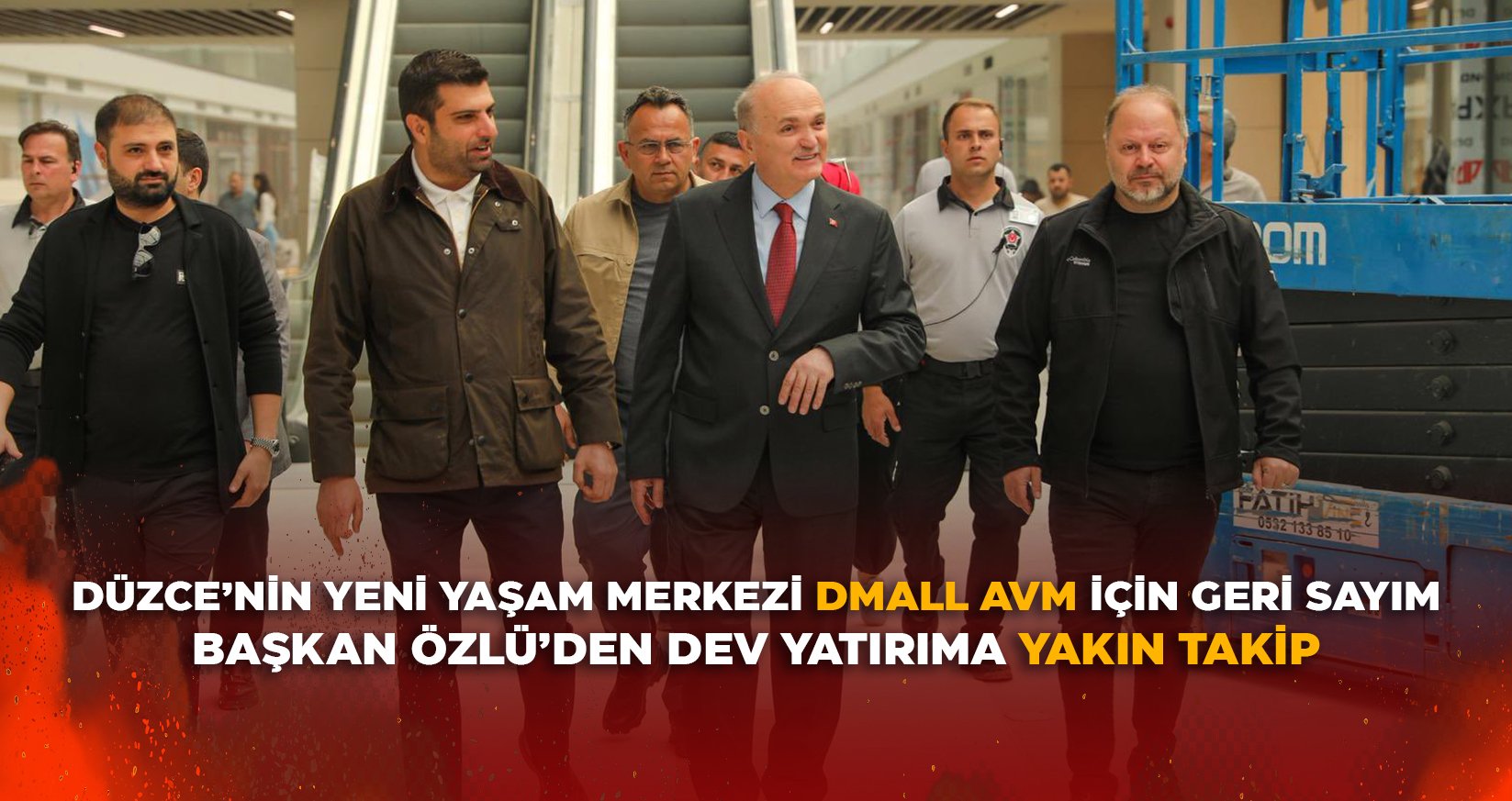 BAŞKAN ÖZLÜ’DEN DEV YATIRIMA YAKIN TAKİP