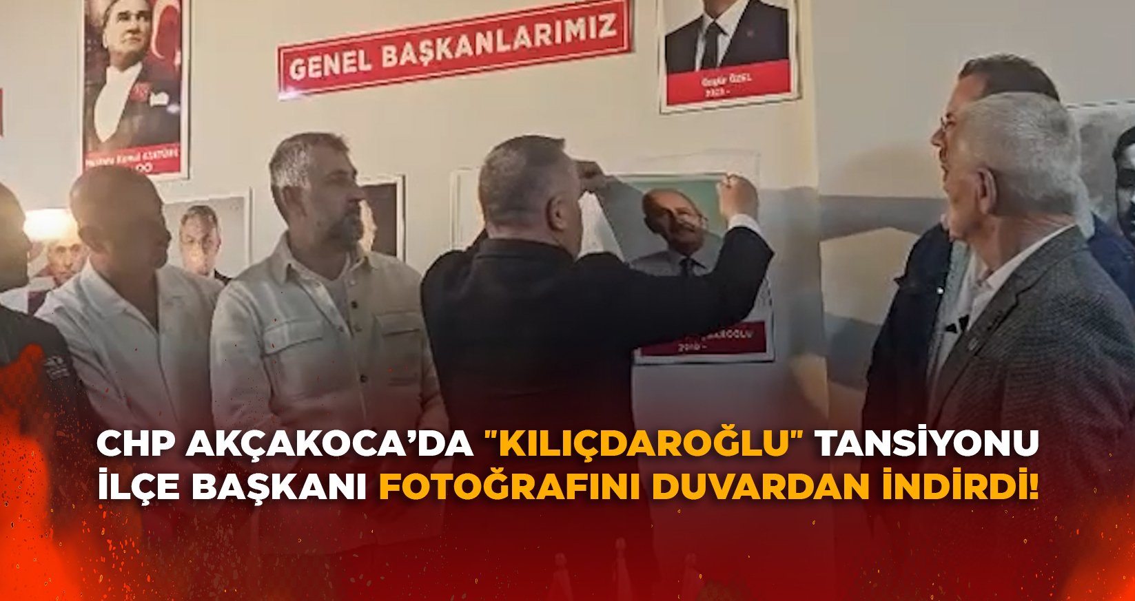 CHP AKÇAKOCA’DA "KILIÇDAROĞLU" TANSİYONU