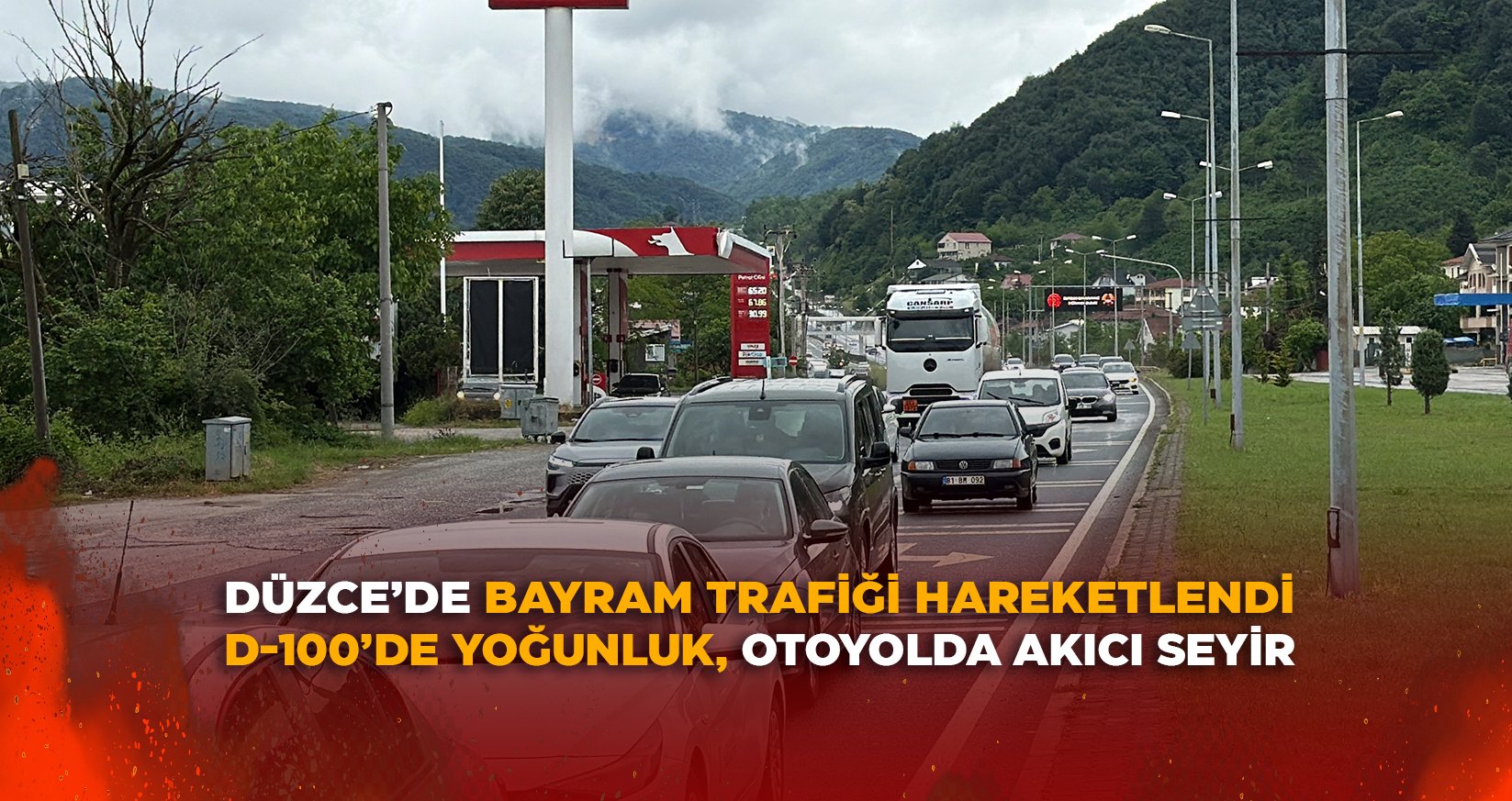 DÜZCE’DE BAYRAM TRAFİĞİ HAREKETLENDİ