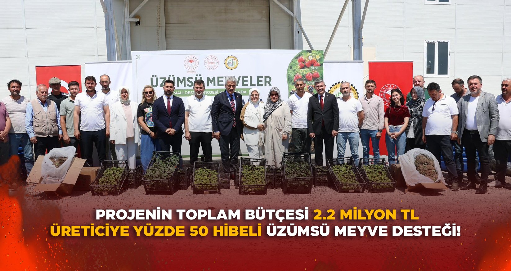 ÜRETİCİYE YÜZDE 50 HİBELİ ÜZÜMSÜ MEYVE DESTEĞİ!
