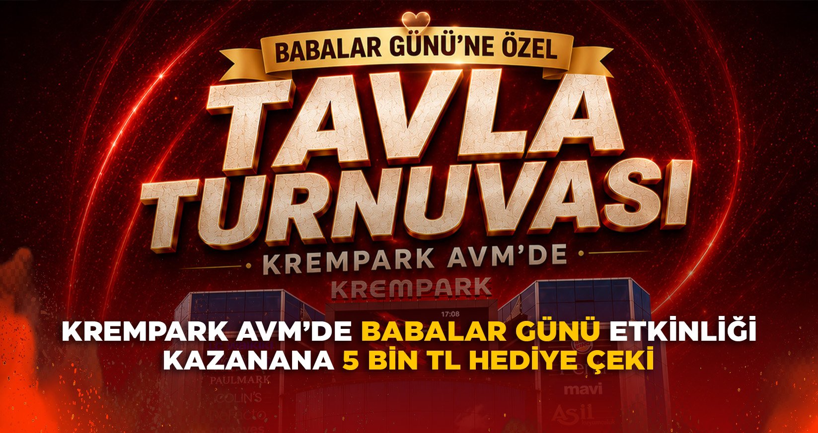 KREMPARK AVM’DE BABALAR GÜNÜ ETKİNLİĞİ