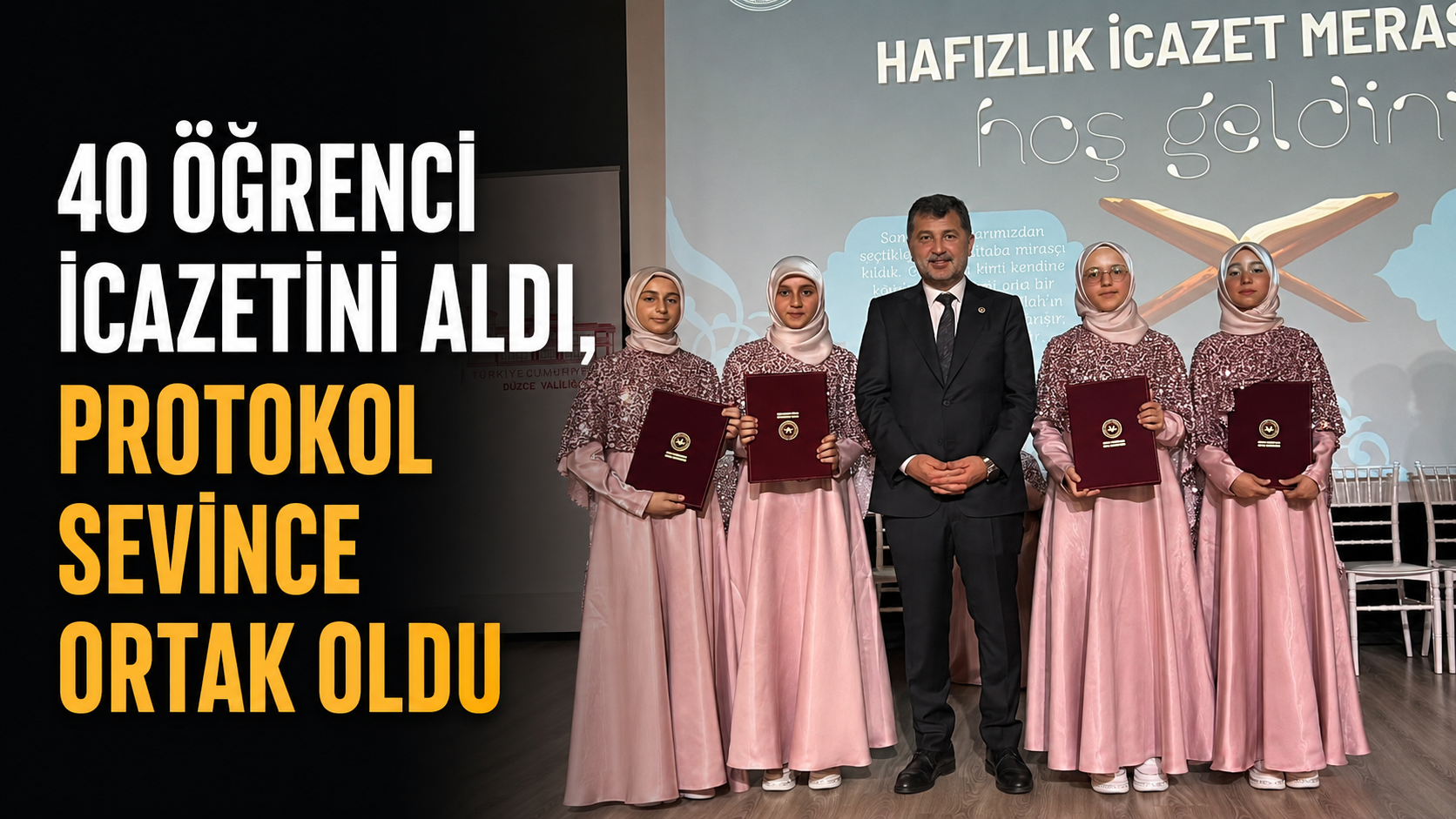 15 TEMMUZ ŞEHİTLERİ KIZ KUR’AN KURSU VE MEHMET AKİF AİHL'DE İCAZET GURURU