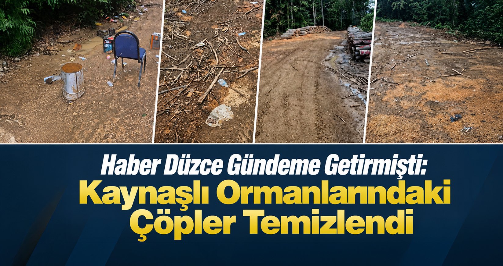Haber Düzce Gündeme Getirmişti: Kaynaşlı Ormanlarındaki Çöpler Temizlendi