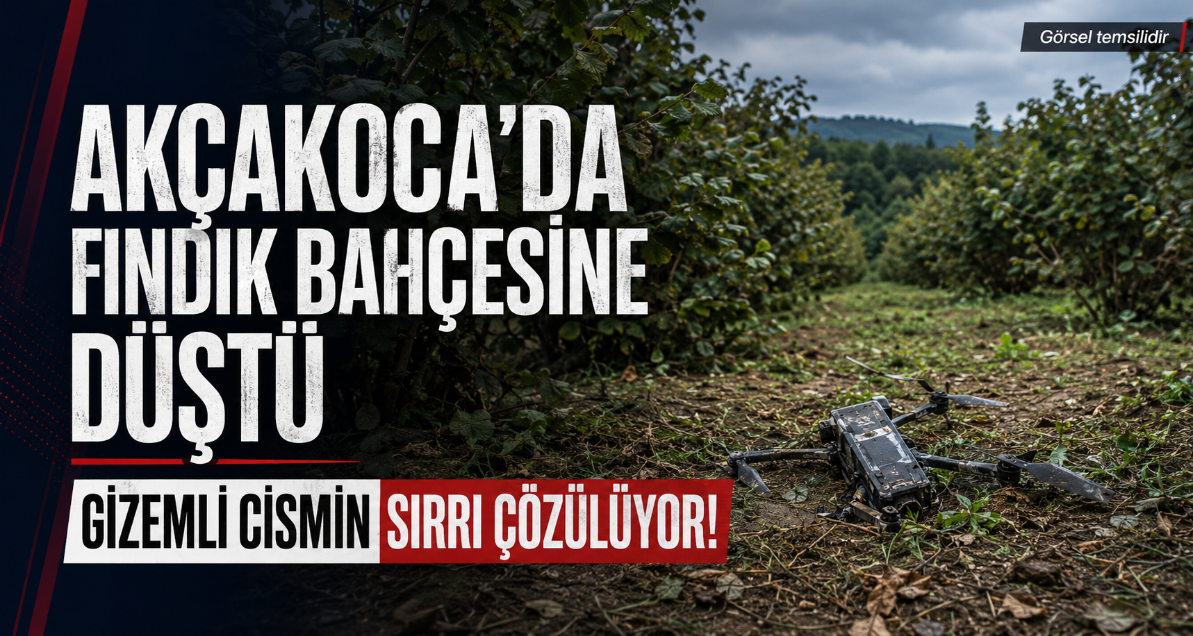 Akçakoca'da Fındık Bahçesine Düştü Gizemli Cismin Sırrı Çözülüyor!