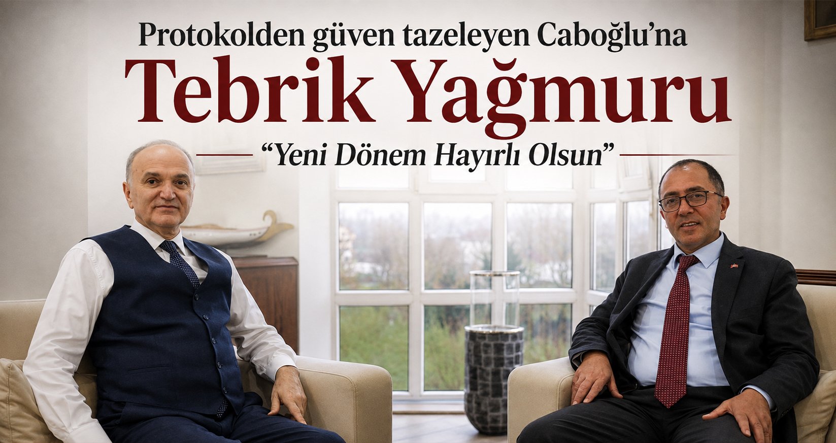 Protokolden güven tazeleyen Caboğlu’na Tebrik Yağmuru