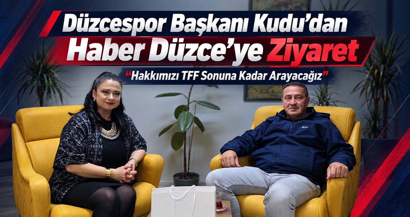Düzcespor Başkanı Kudu’dan Haber Düzce’ye Ziyaret