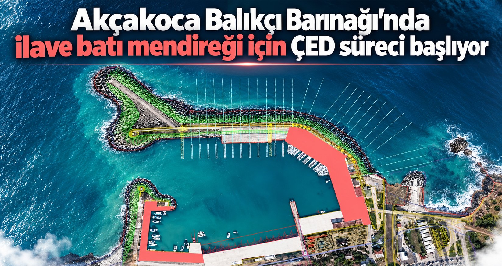 Akçakoca Balıkçı Barınağı’nda İlave Batı Mendireği İçin ÇED Süreci Başlıyor