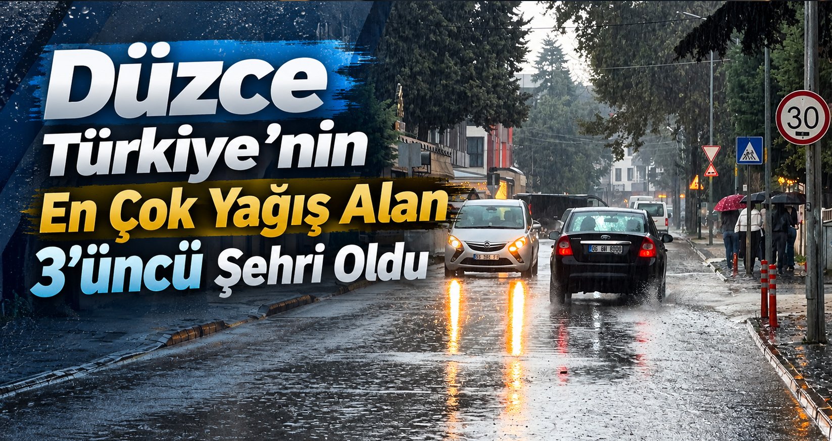 Düzce Türkiye’nin En Çok Yağış Alan 3. Şehri Oldu: Kardüz’e 101,6 Kilogram Yağış