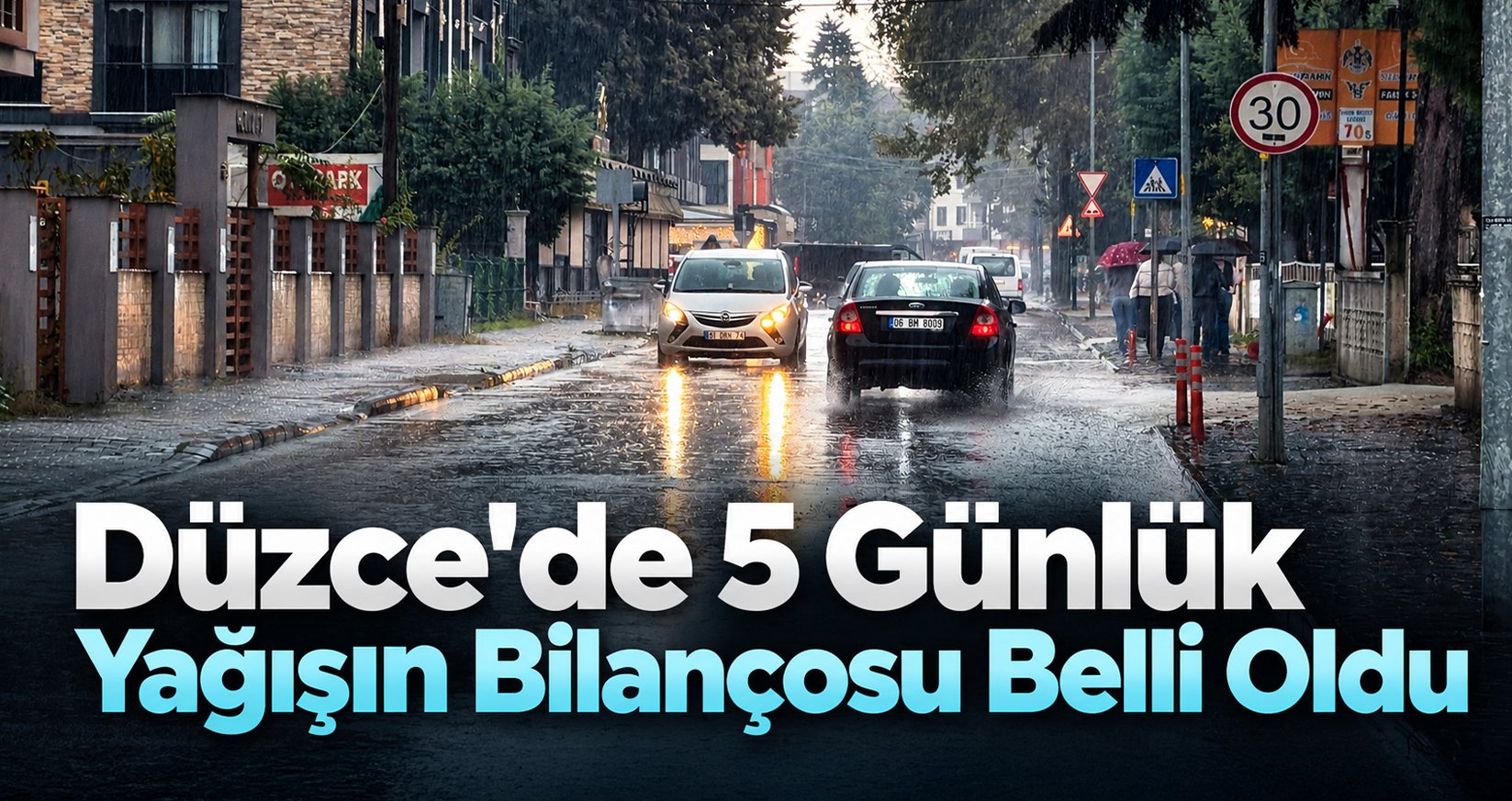 Düzce'de 5 Günlük Yağışın Bilançosu Belli Oldu