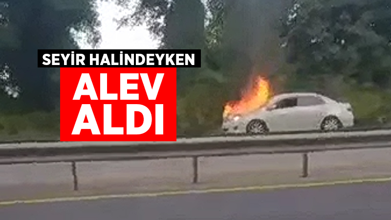 Seyir Halindeyken Alev Aldı