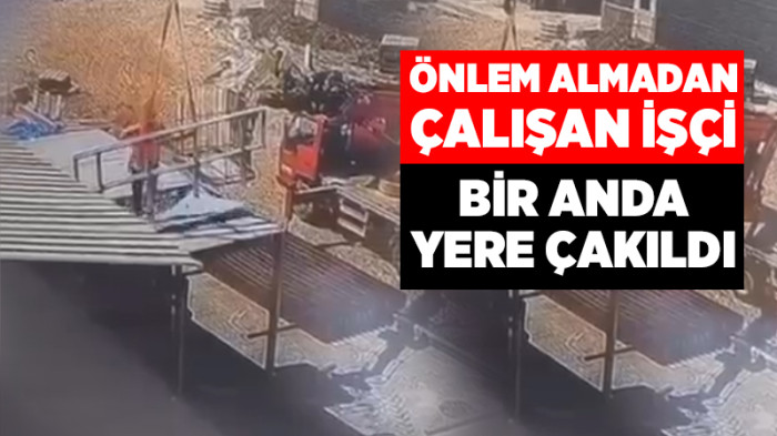 2 Buçuk Metre Yükseklikten Yere Düştü