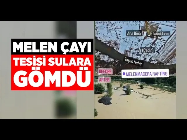 Melen Çayı Tesisi Sulara Gömdü